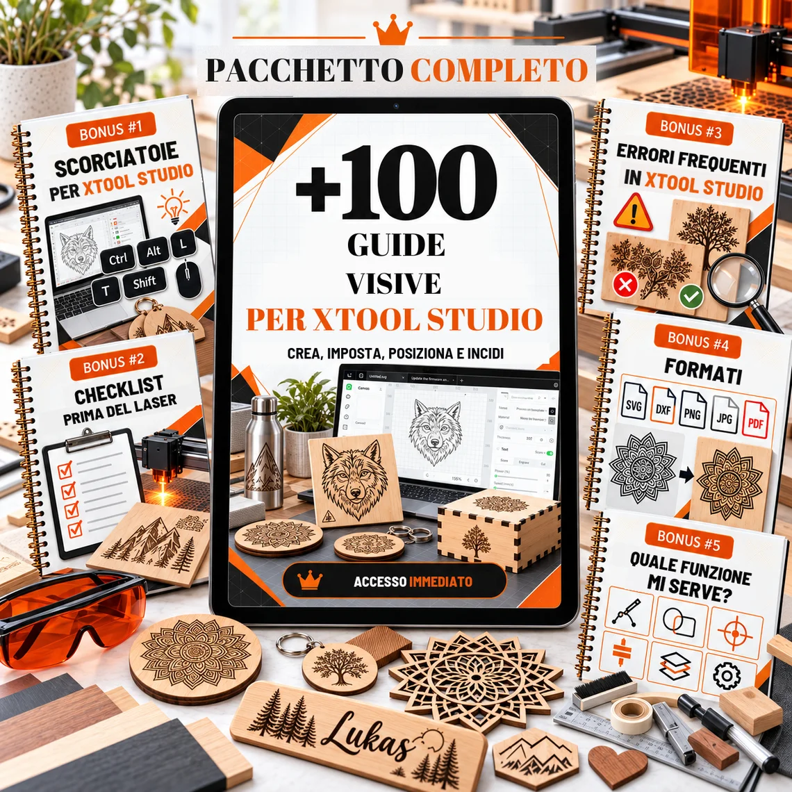 Tutte le guide e i bonus per xTool Studio